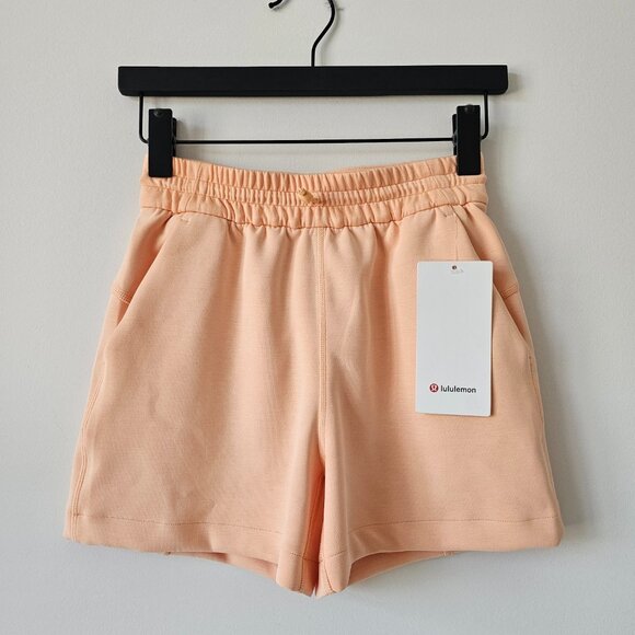 lululemon athletica Pants - NWT LULULEMON PCHB Peach Bellini Softstreme High Rise 4" Shorts 2
